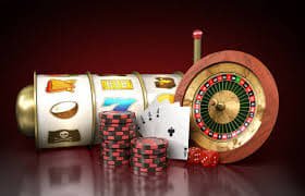 Roulette wheel spinning with betting layout overlay